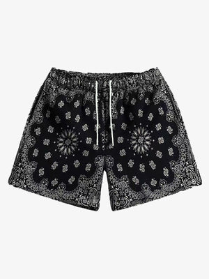 Sportshorts mit Paisley-Muster