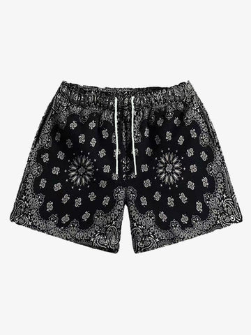 Sportshorts mit Paisley-Muster
