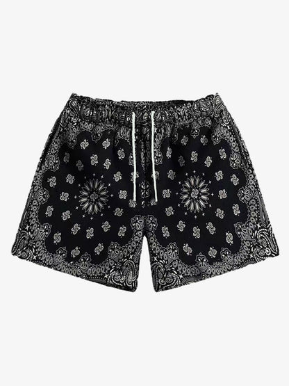 Sportshorts mit Paisley-Muster
