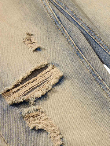 Vintage Distressed Ripped Wide Leg Jeans 