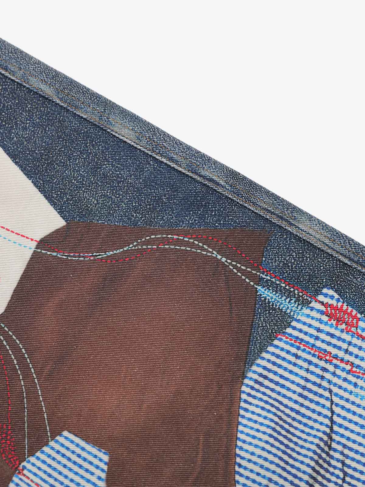 Denim-Jeans im Vintage-Stil mit 3D-Applikation