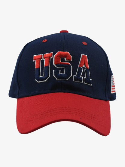 USA Embroidered Two-Tone Baseball Cap 