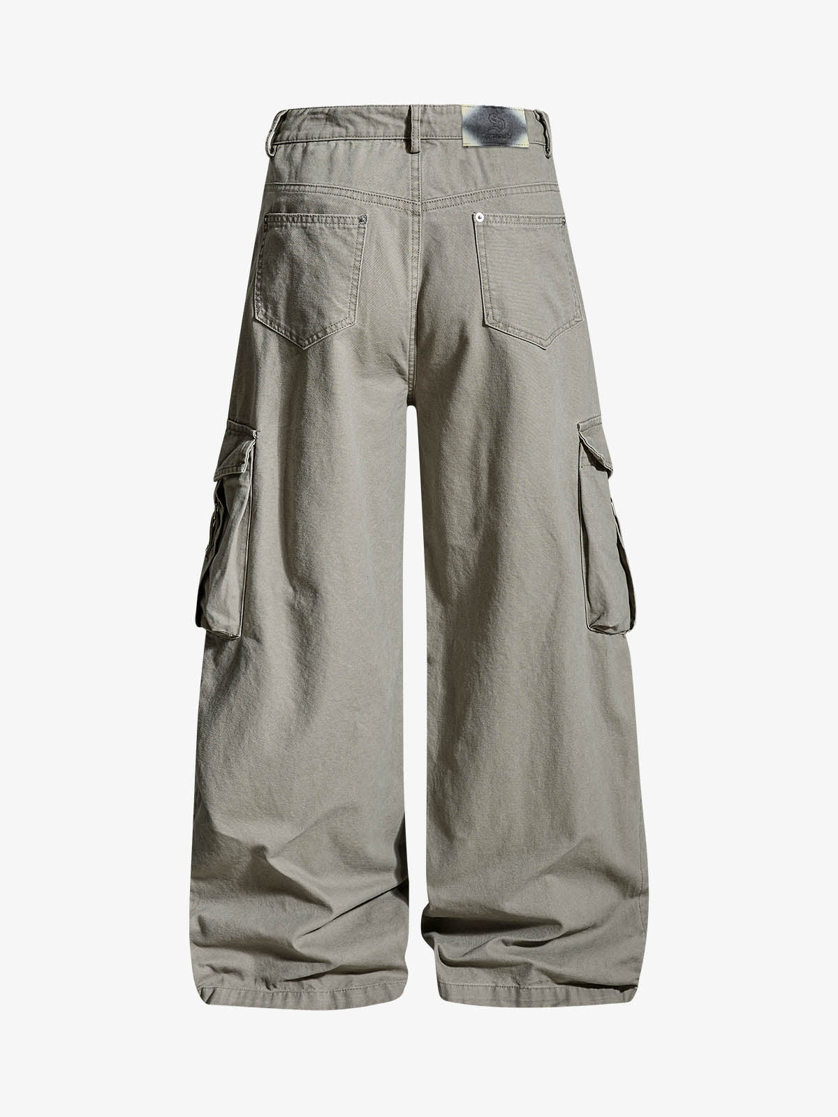 Ruched Cuffs Curved Cargo Pants 