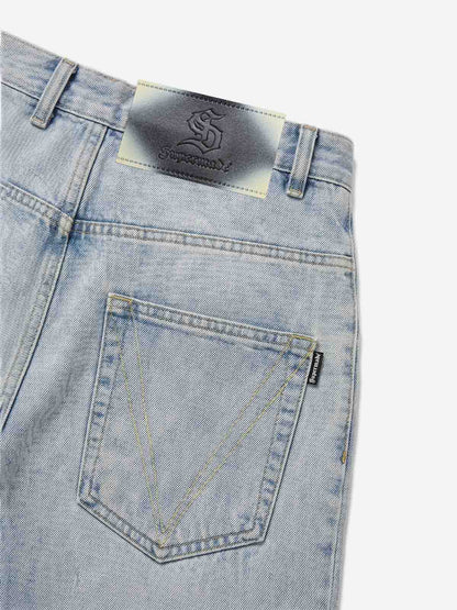 Vintage Washed Straight-Leg Jeans
