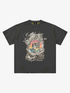 Wende-T-Shirt mit Freiheitsstatue-Motiv im Used-Look
