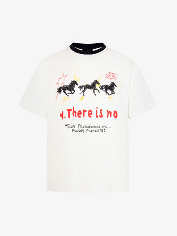 T-Shirt mit Pferde-Graffiti-Grafikdruck