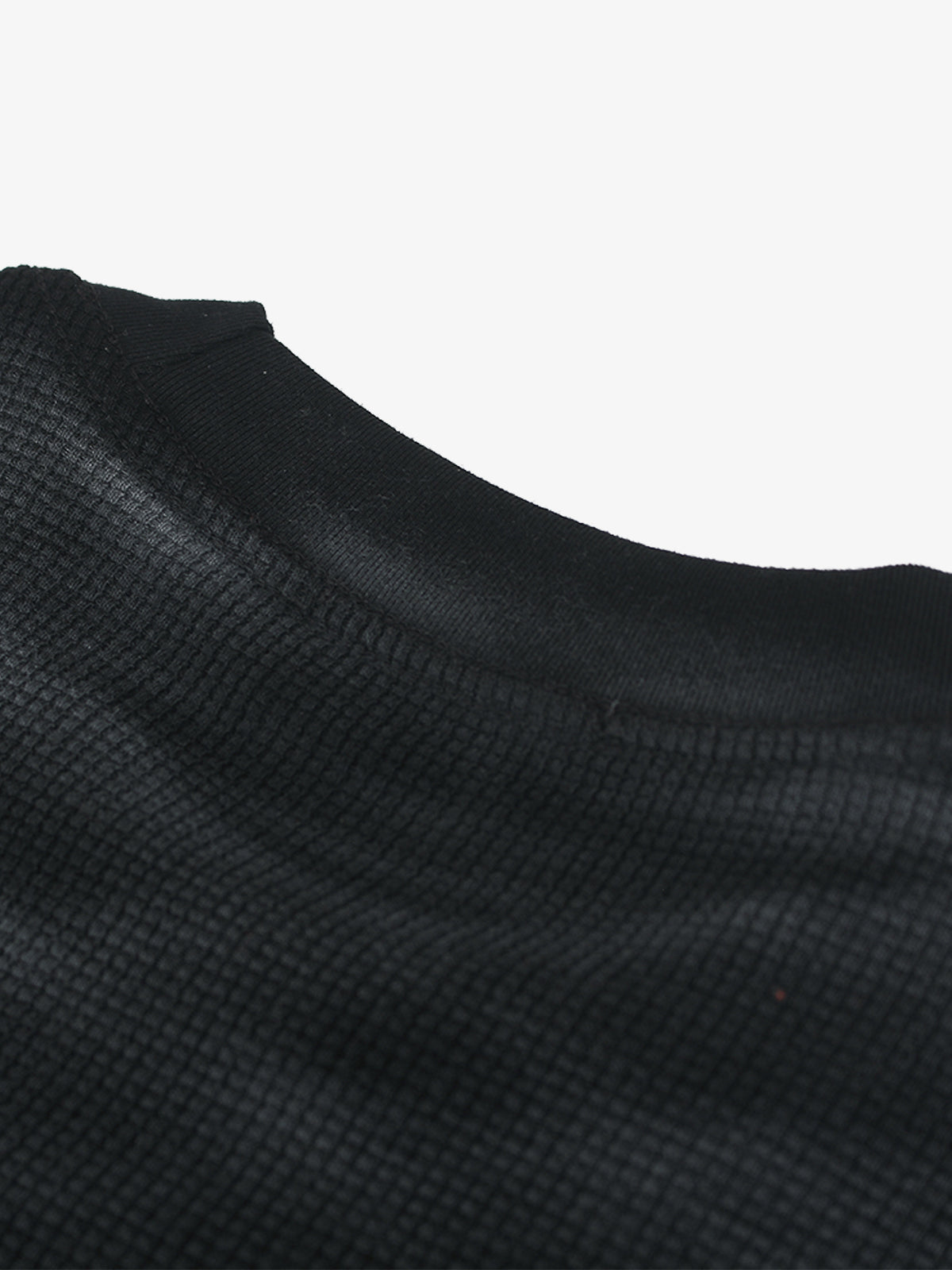 Textured Black T-Shirt – Relaxed Fit Short Sleeve Streetwear Tee