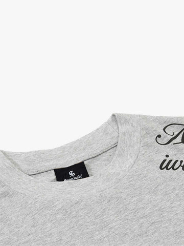 Rose Cross Slogan Graphic T-Shirt 