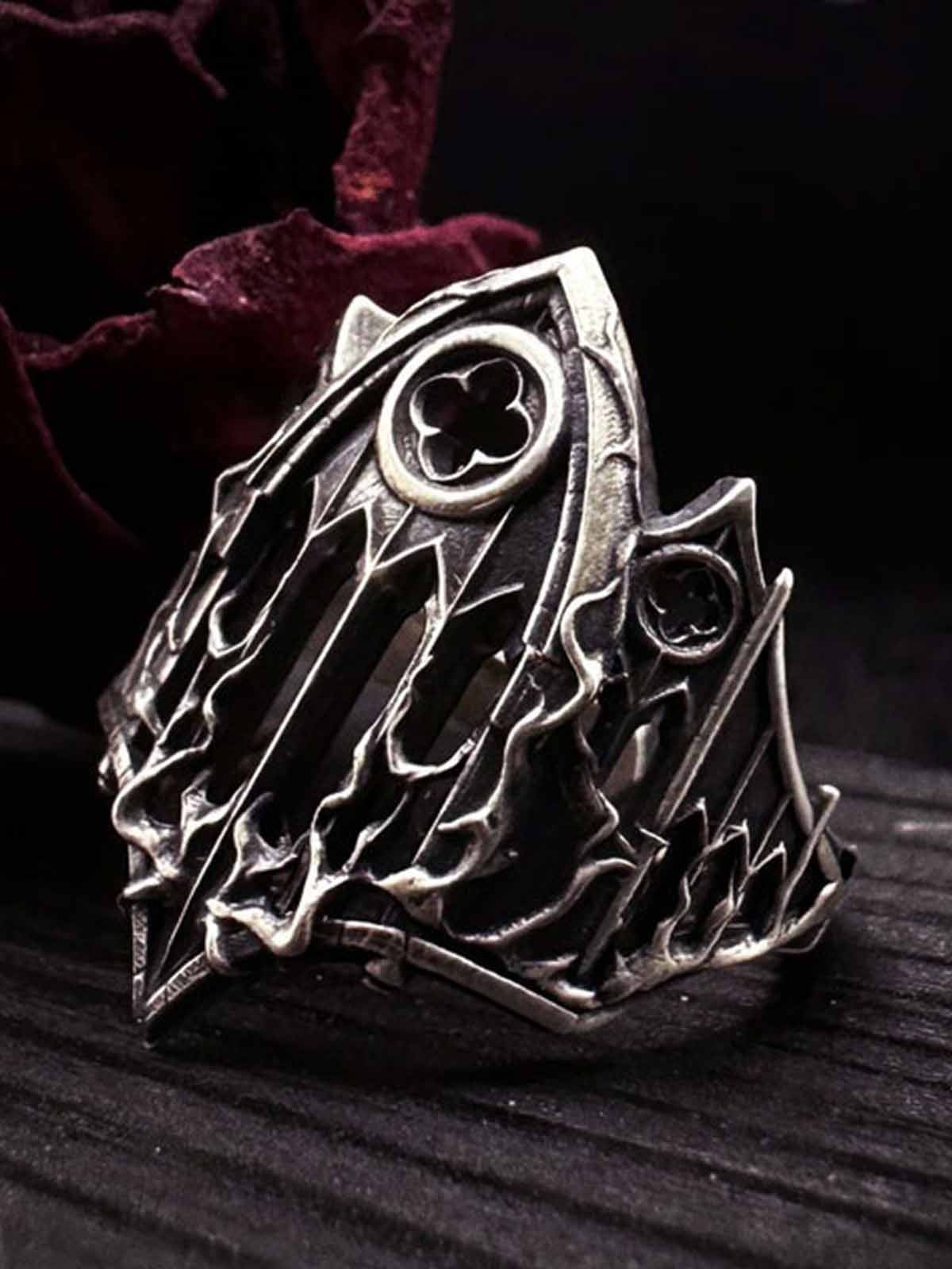 Gothic Armor Open Ring Adjustable 