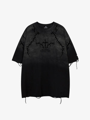 Vintage Thorn Graphic Distressed T-Shirt 