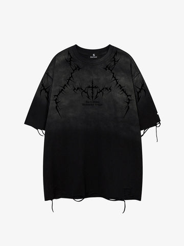 Vintage Thorn Graphic Distressed T-Shirt 
