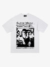 Vintage Washed Punk Graphic Print T-Shirt 
