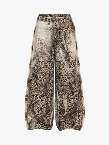 Vintage Cargohose mit Leopardenmuster