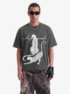 Vintage-T-Shirt mit Leopardenmuster
