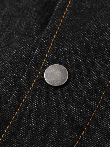 Stand Collar Clasp Detail Denim Jacket 