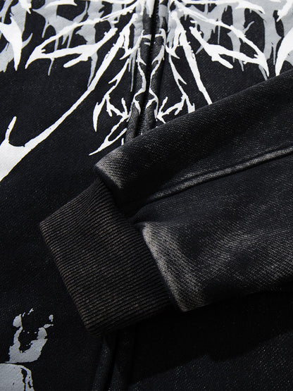 Punk Gothic Butterfly Graphic Streetwear Jacket 