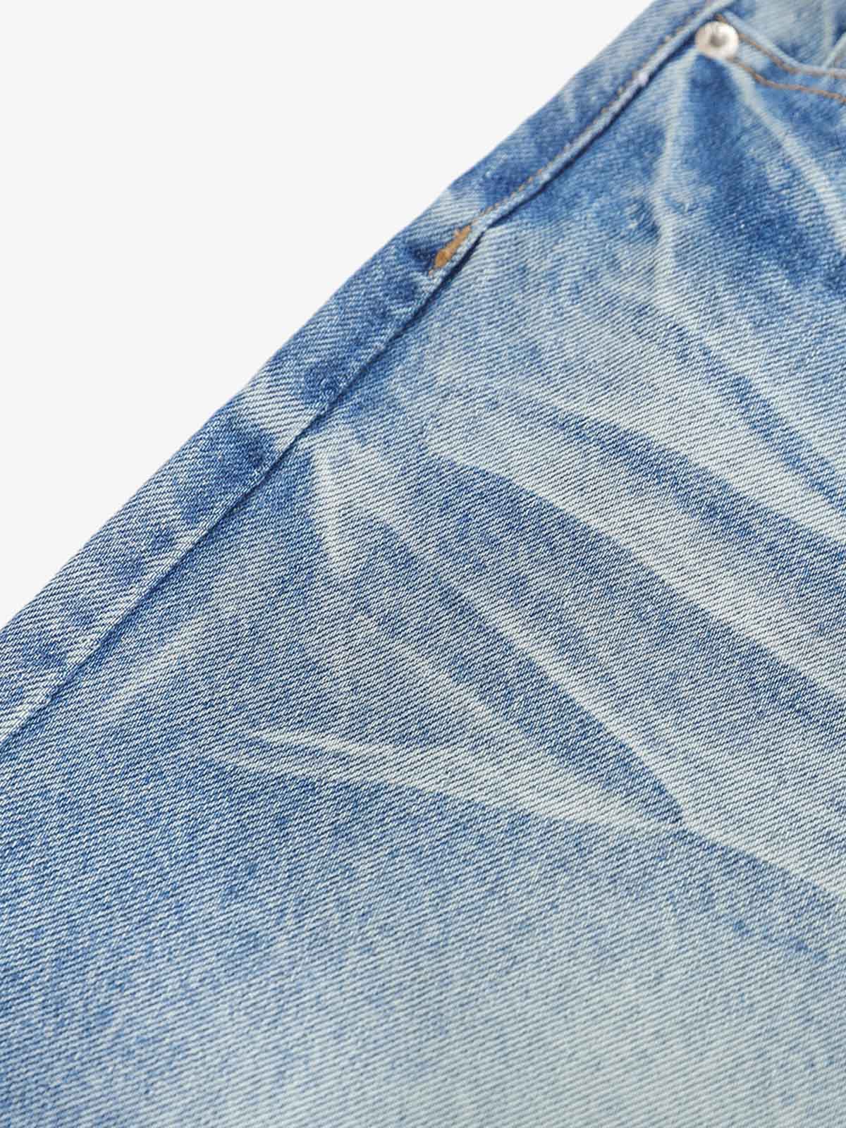 Vintage Jeansshorts mit Used-Look