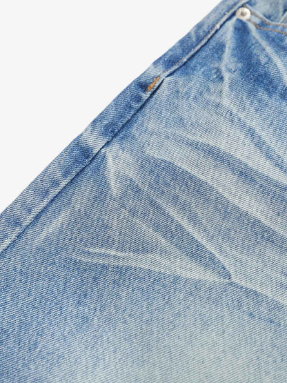 Vintage Jeansshorts mit Used-Look