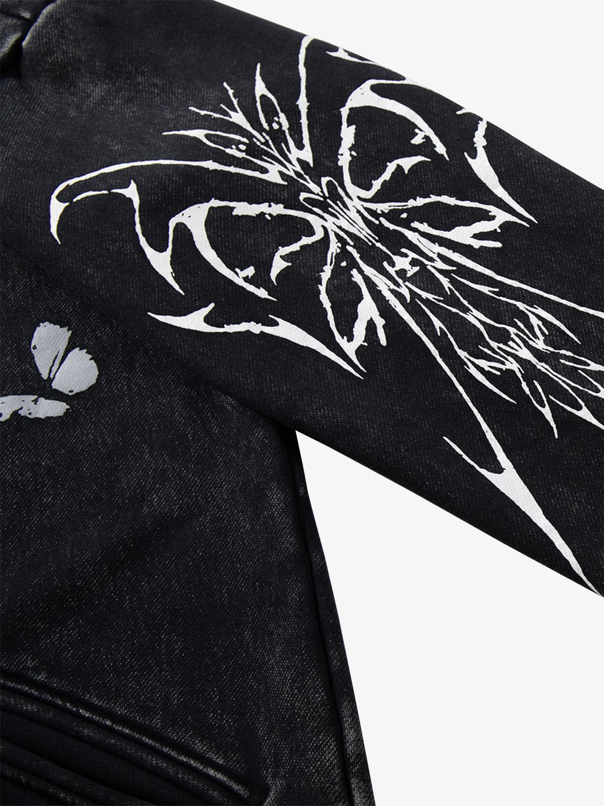 Punk Gothic Butterfly Graphic Streetwear Jacket 