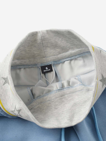Shorts mit Sternenbund, weitem Bein und Kordelzug