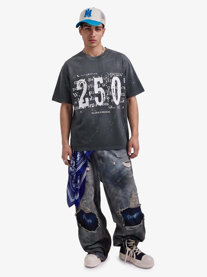 Newspaper Typo 250 Washed T-Shirt 
