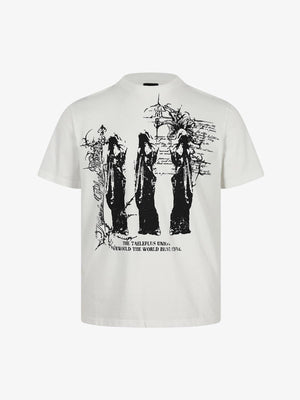 Gothic Statuette Cotton Jersey T-Shirt 