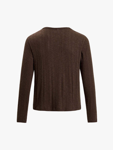Vintage Graphic Henley Long Sleeve T-Shirt 