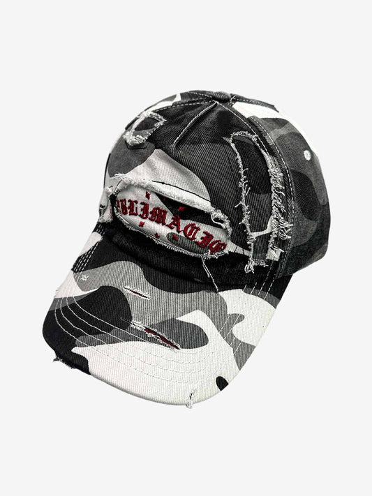 Baseballkappe aus Baumwoll-Twill mit Camouflage-Muster – Verstellbare klassische Dad-Cap