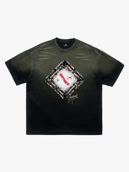 Vintage Distressed Boxing Graphic T-Shirt