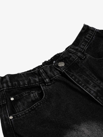 Cargo-Jeansshorts mit mehreren Taschen