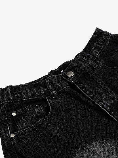 Cargo-Jeansshorts mit mehreren Taschen
