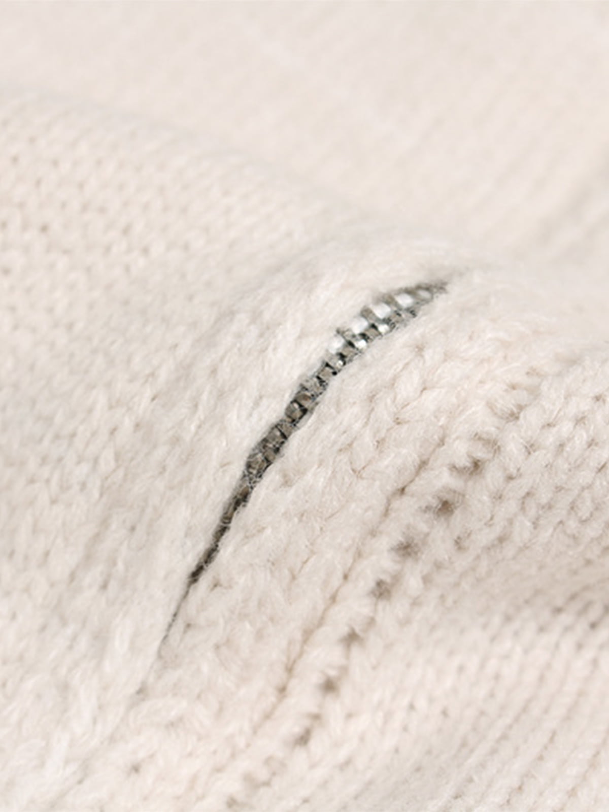 Heavy Cut Turtleneck Cardigan Zipper Sweater 
