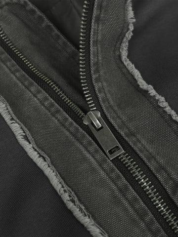 Raw Edge Deconstructed MA-1 Bomber Jacket 