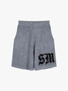 Gothic Chenille Oversized Street Shorts 