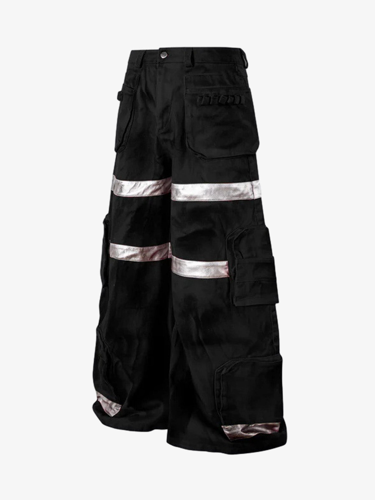 Cyberpunk-Cargohose mit reflektierenden Details und vielen Taschen