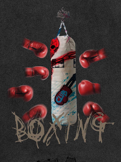Distressed Boxing Graphic Tee