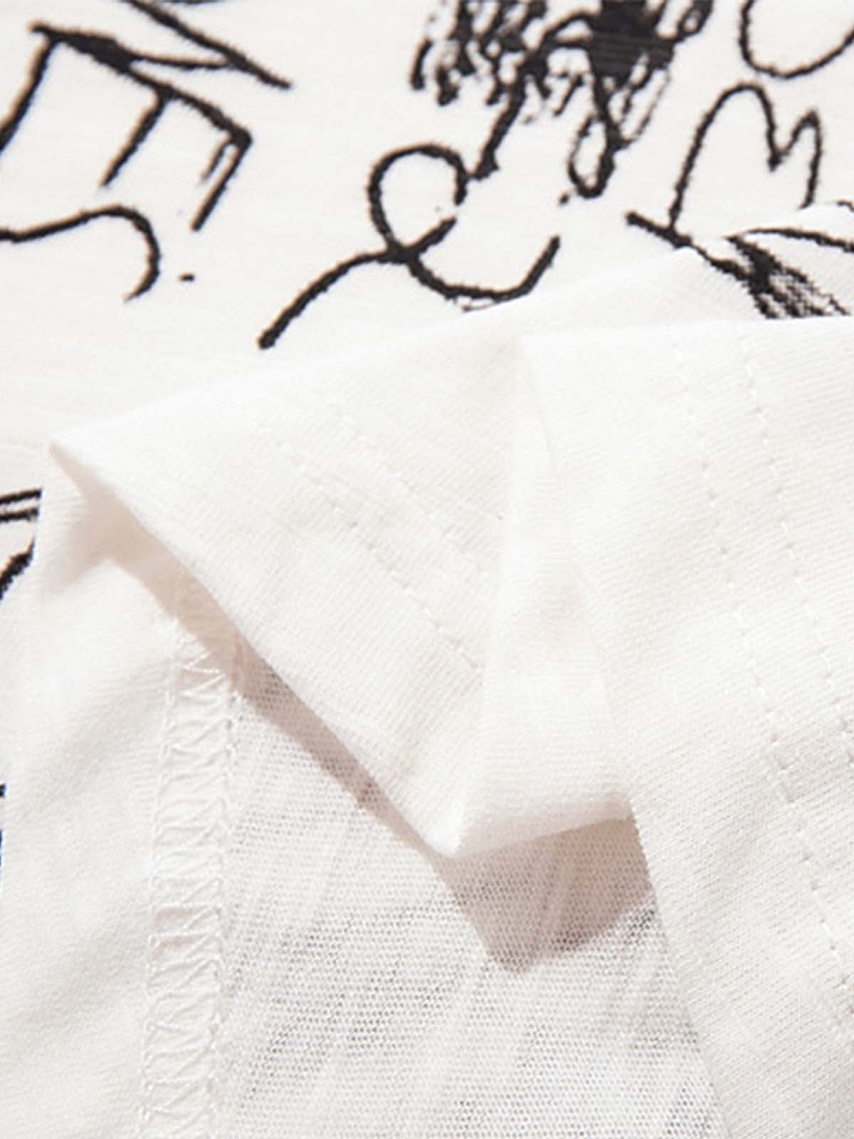 Abstraktes, handbemaltes Grafik-T-Shirt