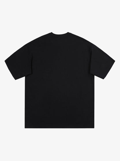 Vintage Washed Punk Graphic Print T-Shirt 