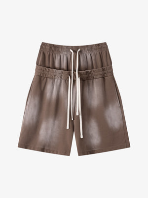 Women’s High-Waisted Summer Shorts – Cotton Blend Elastic Waist Casual Fit