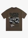 Streetwear Graffiti Character Collage Graphic T-Shirt 