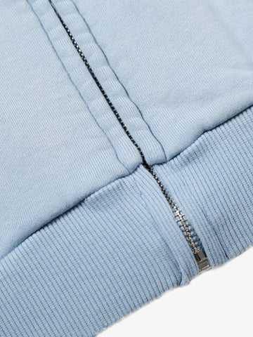 Distressed Graphic Print Zip Up Hoodie 
