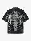 T-Shirt mit Rippenmuster und Farbverlauf
