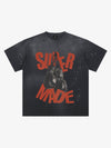 Oversize-T-Shirt mit Farbspritzern