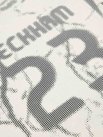 Supermade Trompe L'oeil Halftone Jersey Graphic T-Shirt 