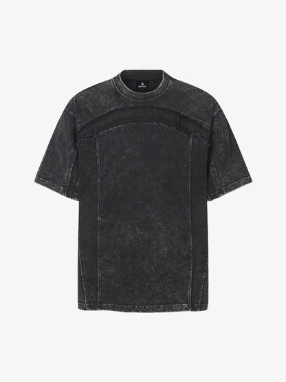 Panel Stitch Cotton T-Shirt 