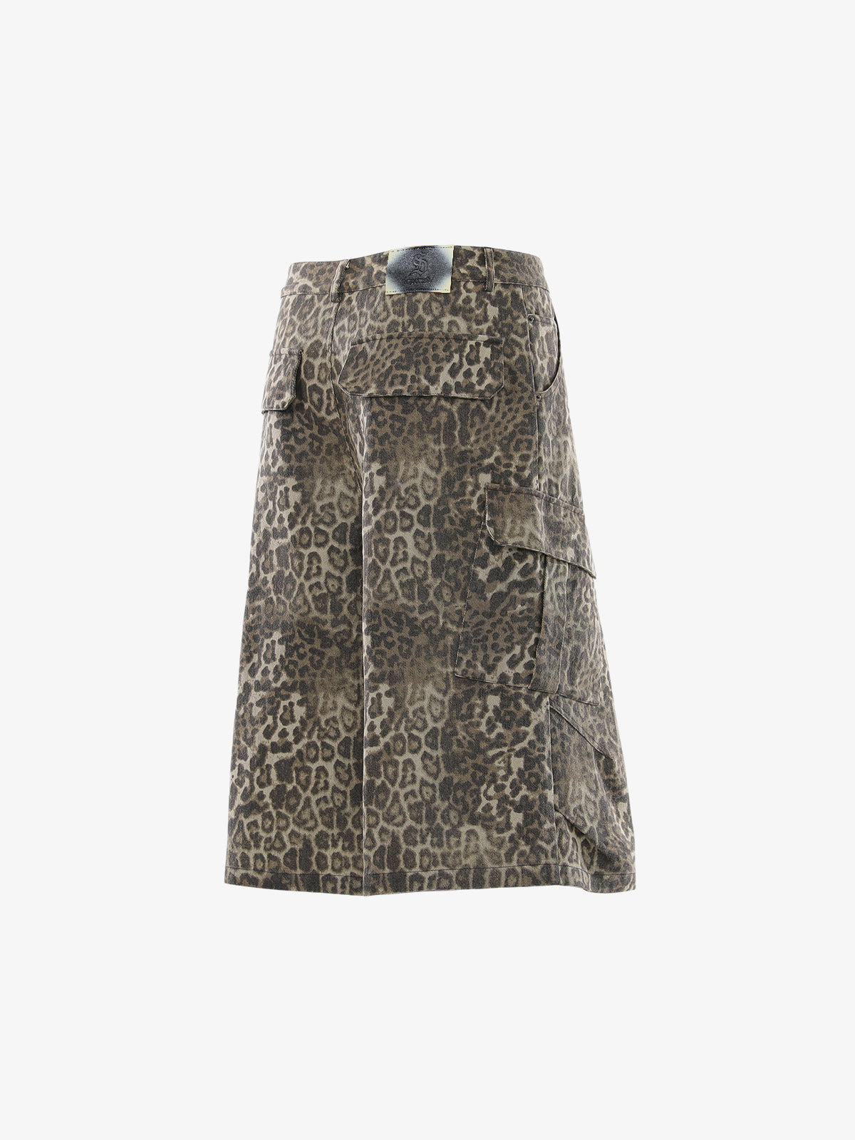 Vintage Leopard Cargo Shorts 