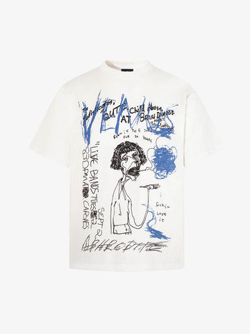 Abstraktes, handbemaltes Grafik-T-Shirt