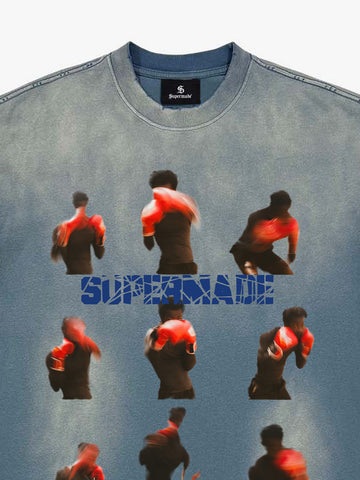 Washed Boxing Motion T-Shirt