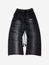Jogginghose mit Used-Look und Strassbesatz