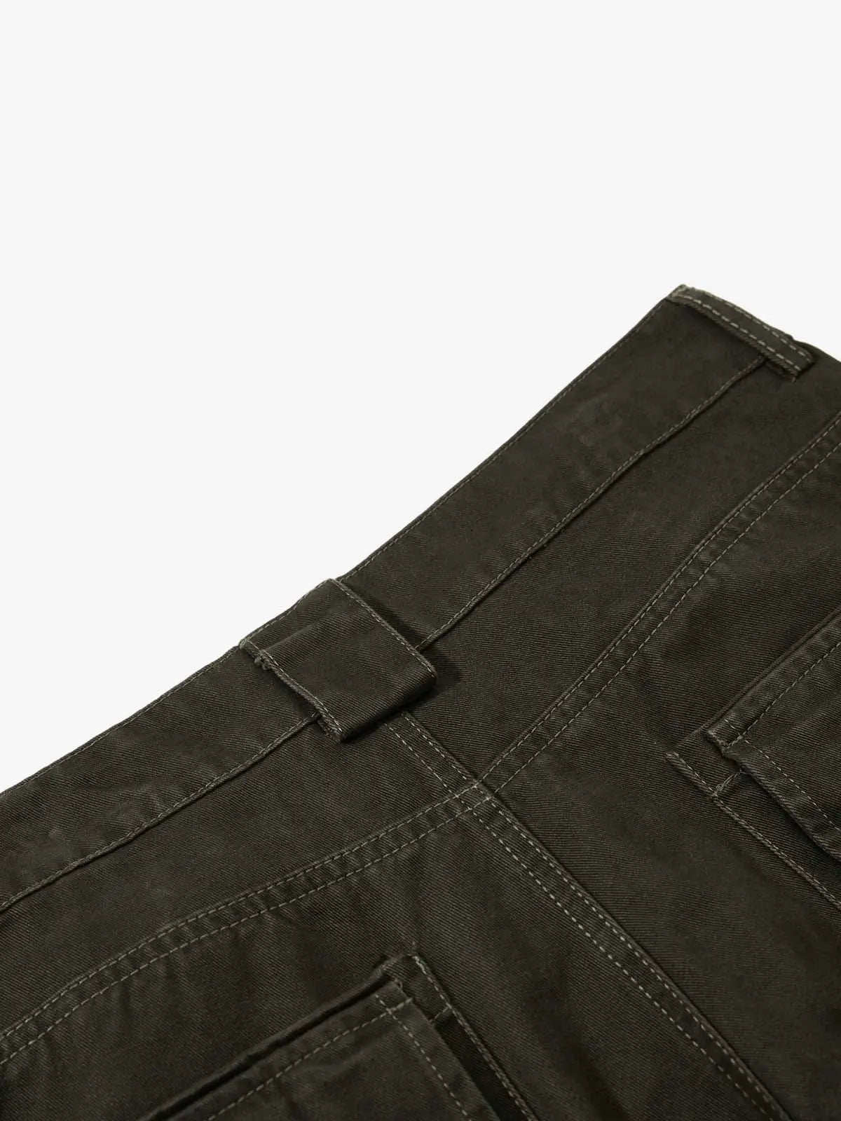 Draped Fabric Accessories Deconstructed Wide Leg Cargo Pants 